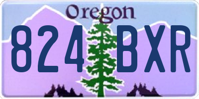 OR license plate 824BXR