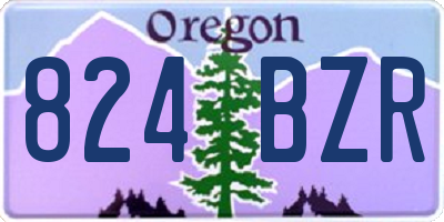 OR license plate 824BZR