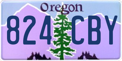 OR license plate 824CBY