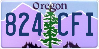 OR license plate 824CFI