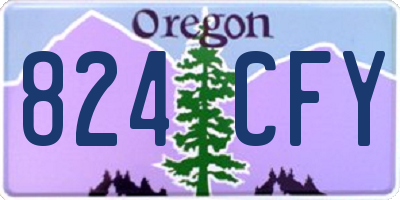 OR license plate 824CFY