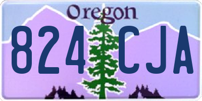OR license plate 824CJA
