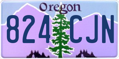 OR license plate 824CJN