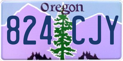 OR license plate 824CJY