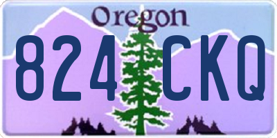 OR license plate 824CKQ
