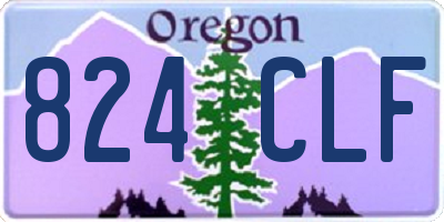 OR license plate 824CLF