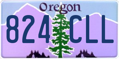 OR license plate 824CLL