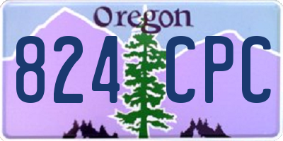 OR license plate 824CPC