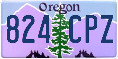 OR license plate 824CPZ