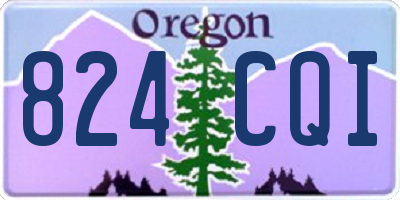OR license plate 824CQI