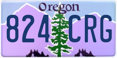 OR license plate 824CRG