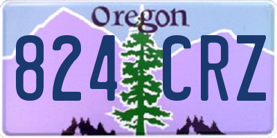 OR license plate 824CRZ
