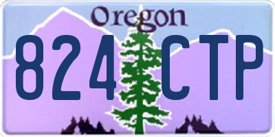 OR license plate 824CTP