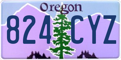 OR license plate 824CYZ