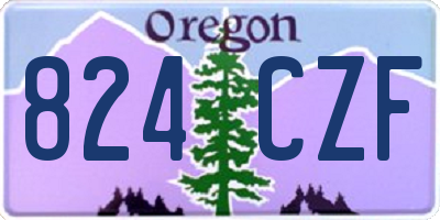 OR license plate 824CZF