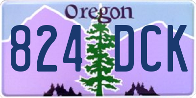 OR license plate 824DCK