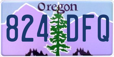 OR license plate 824DFQ