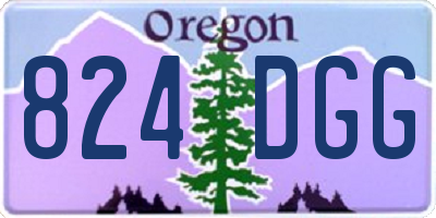 OR license plate 824DGG