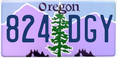 OR license plate 824DGY
