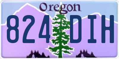 OR license plate 824DIH