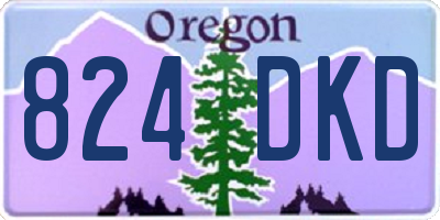 OR license plate 824DKD