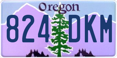 OR license plate 824DKM