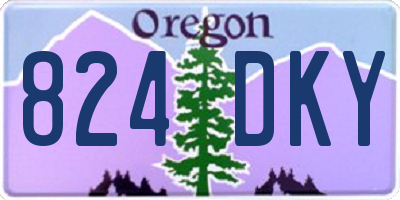 OR license plate 824DKY