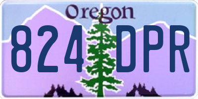 OR license plate 824DPR