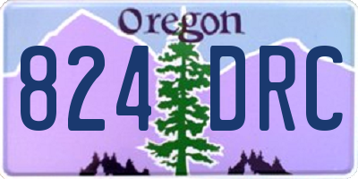 OR license plate 824DRC