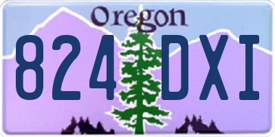 OR license plate 824DXI
