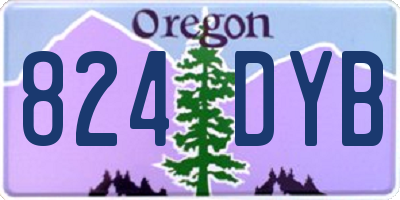 OR license plate 824DYB