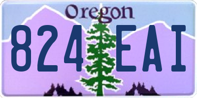 OR license plate 824EAI