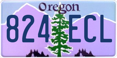 OR license plate 824ECL