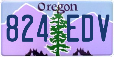 OR license plate 824EDV