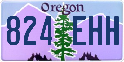 OR license plate 824EHH