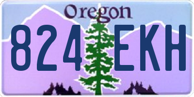 OR license plate 824EKH
