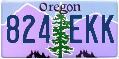 OR license plate 824EKK
