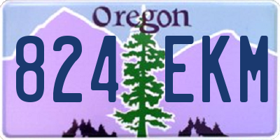 OR license plate 824EKM
