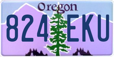 OR license plate 824EKU