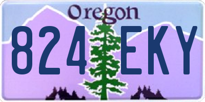 OR license plate 824EKY