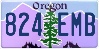 OR license plate 824EMB