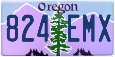 OR license plate 824EMX