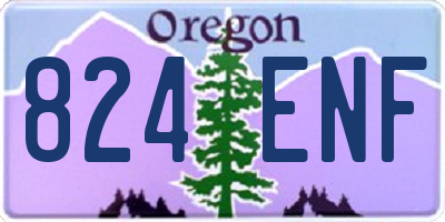 OR license plate 824ENF