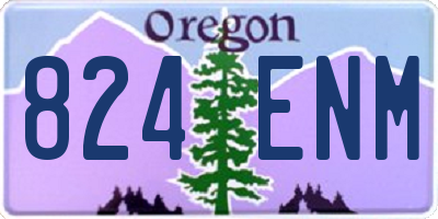 OR license plate 824ENM