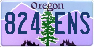 OR license plate 824ENS