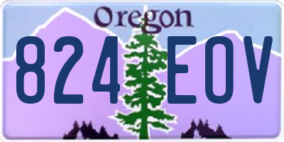 OR license plate 824EOV
