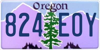 OR license plate 824EOY