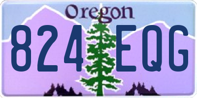 OR license plate 824EQG