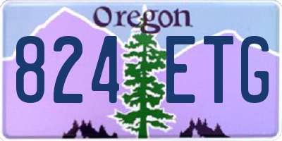 OR license plate 824ETG