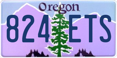 OR license plate 824ETS